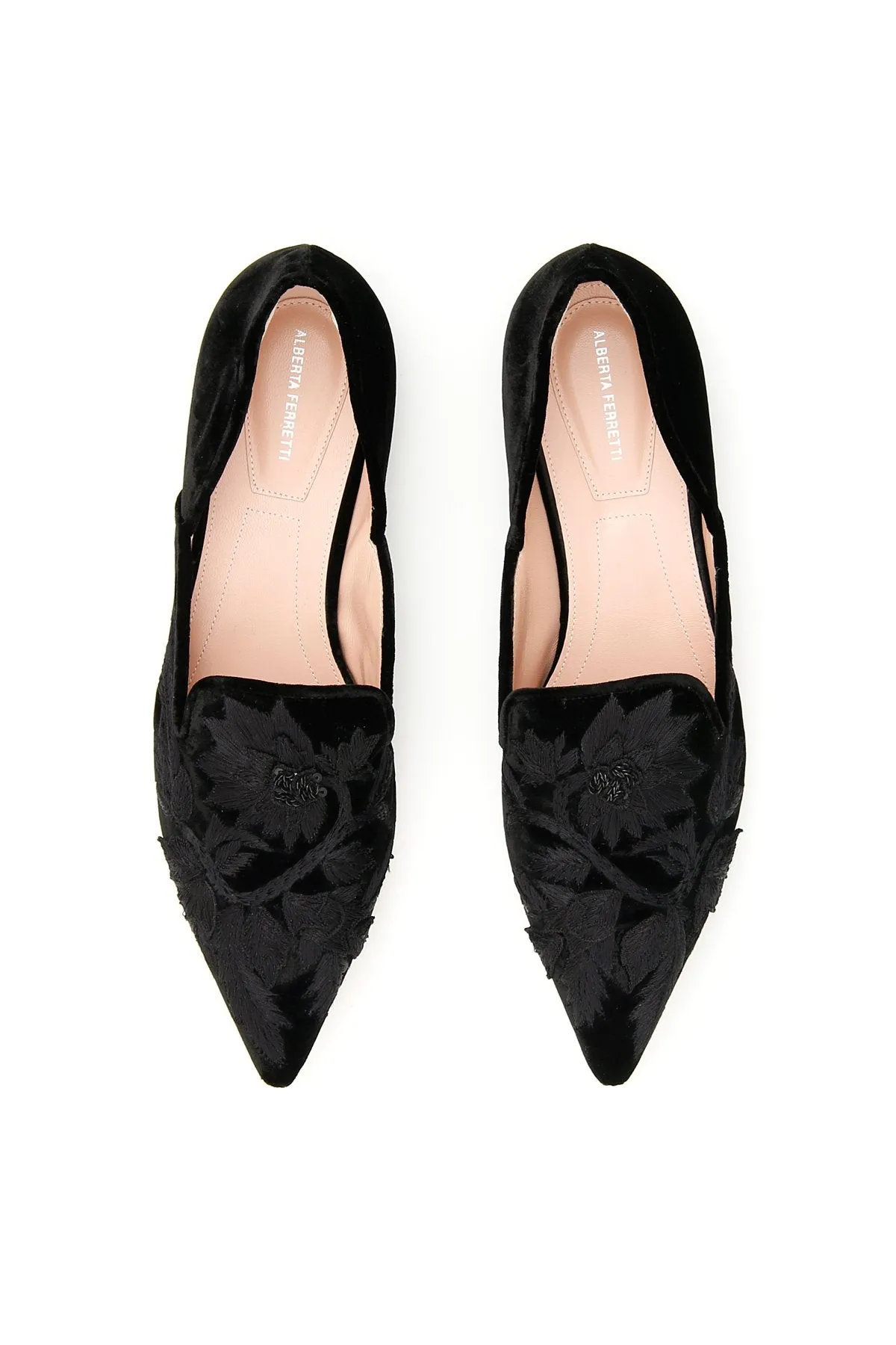 Alberta Ferretti Pointed Toe Ballerinas Flats