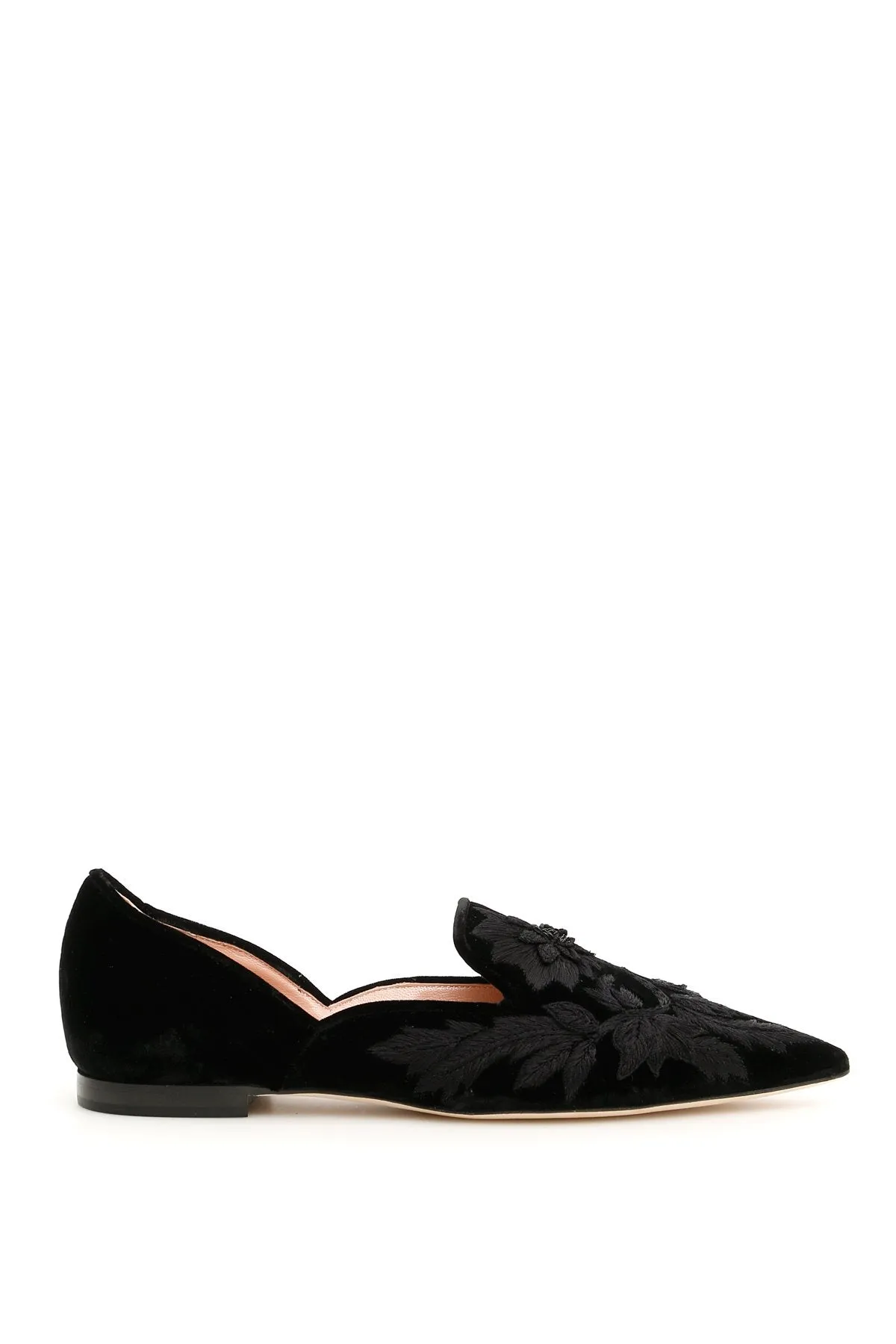 Embroidered Shoes Flats Alberta Ferretti Pointed Toe Ballerinas