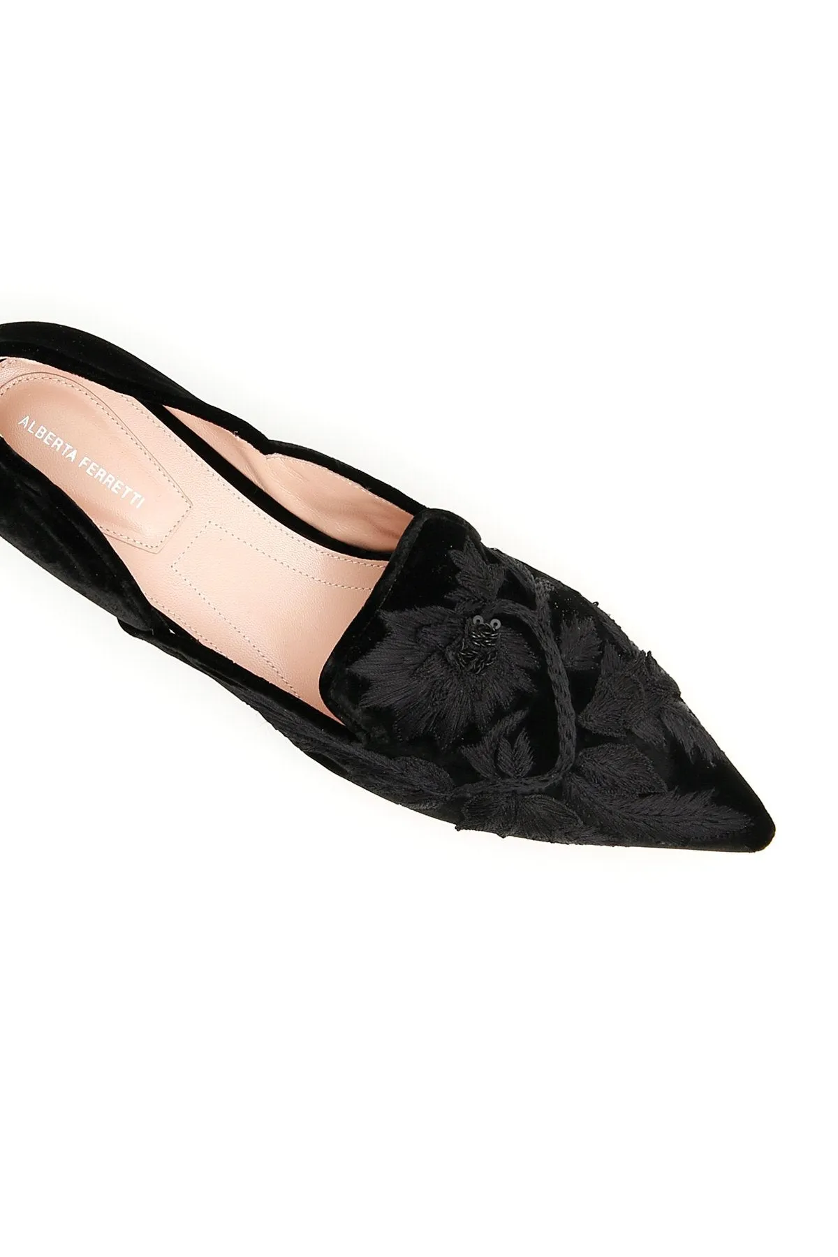 Leopard Flat Shoes Alberta Ferretti Pointed Toe Ballerinas