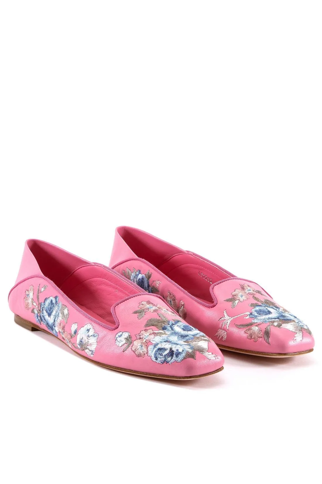 Oxford Flat Shoes Alexander McQueen Embroidered Moccasins
