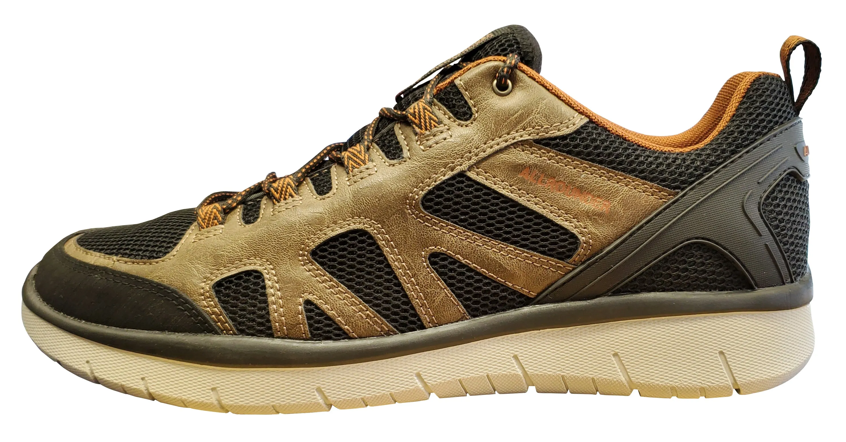 Allrounder Men's Moment Walking Shoes Black/Dark Brown Canvas Shoes Flats