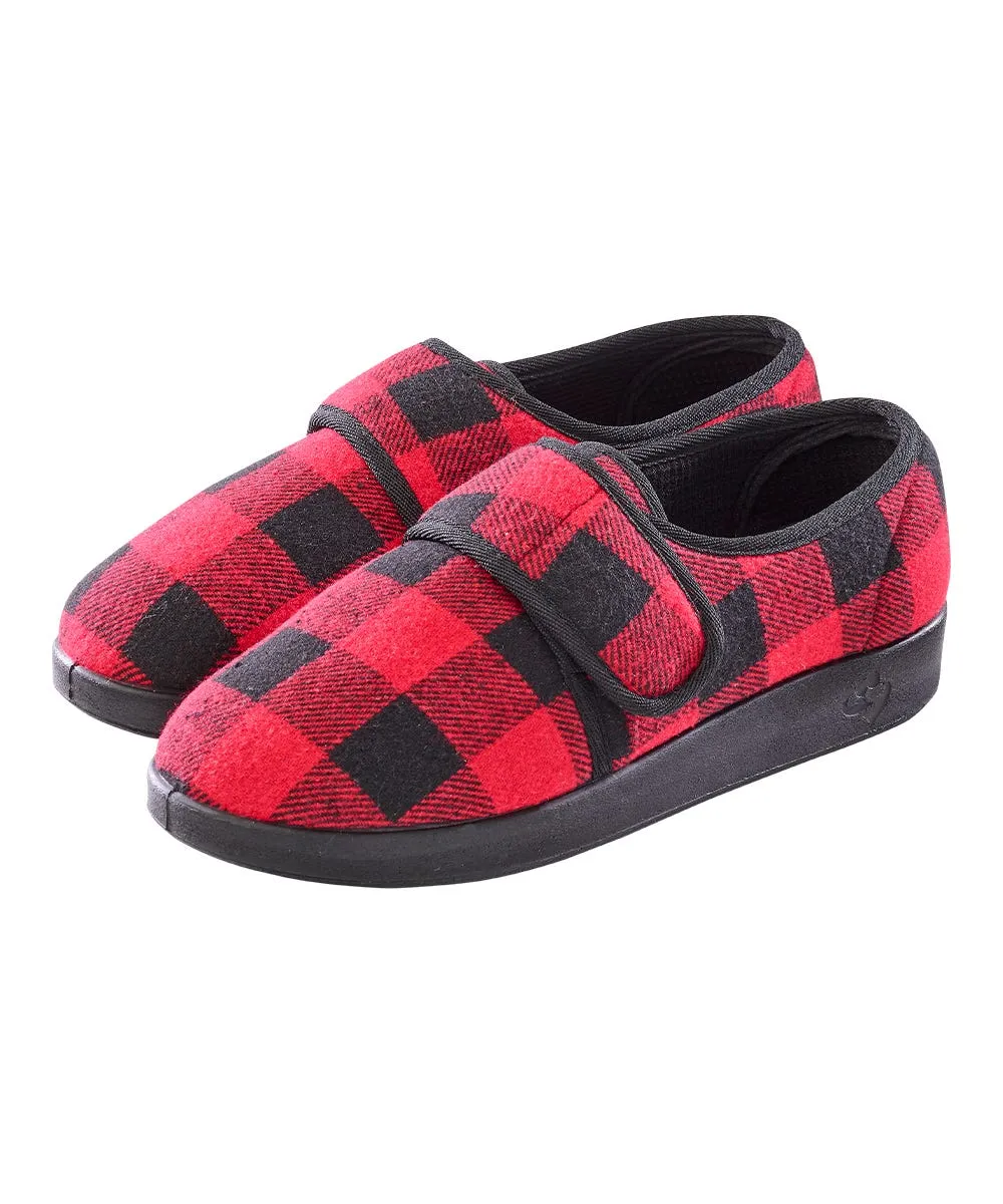 Mule Slides Men's Soft Wide Adjustable Slippers