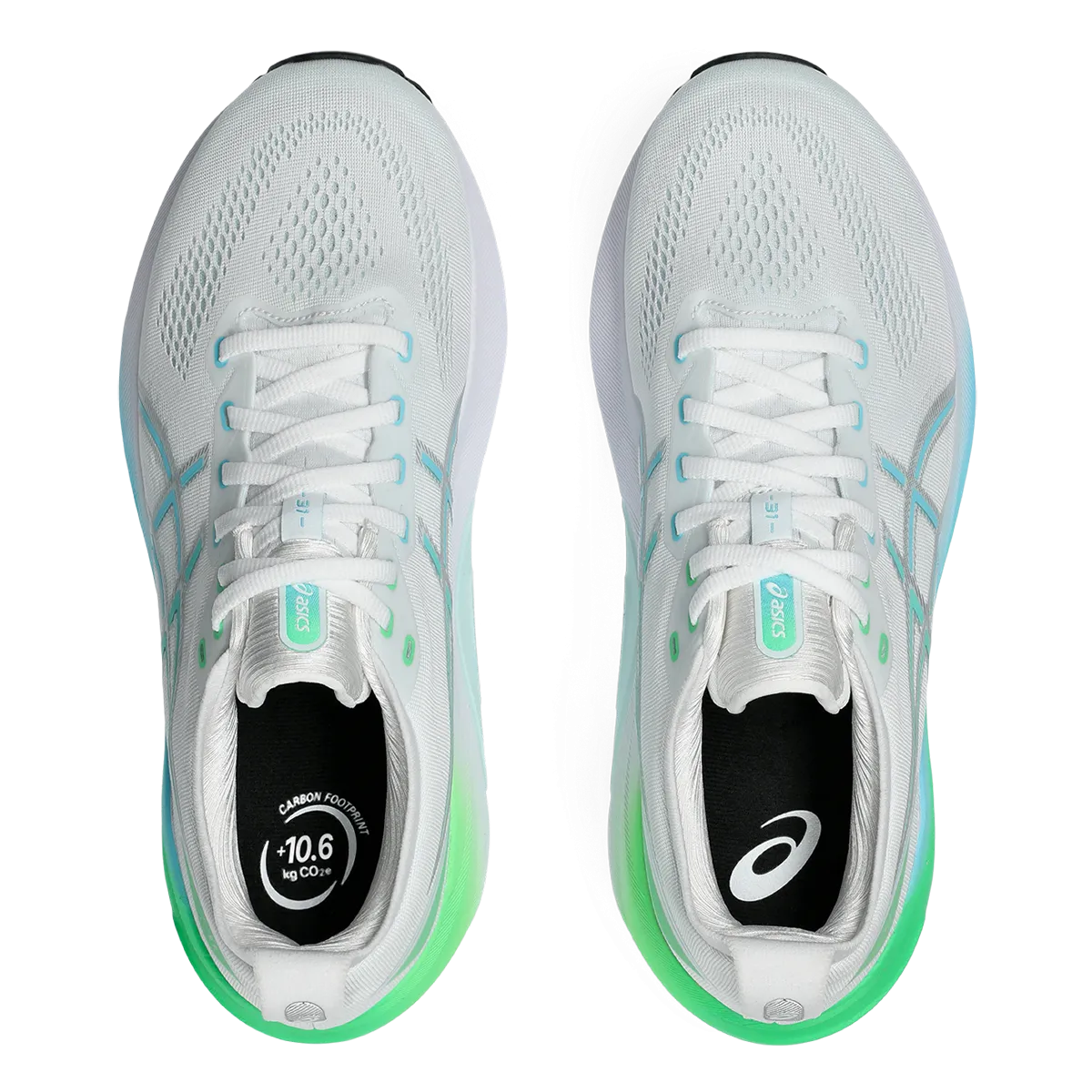 Asics Gt 1000 3 Running Shoe Asics Gel Kayano 31 - White - Bright Cyan