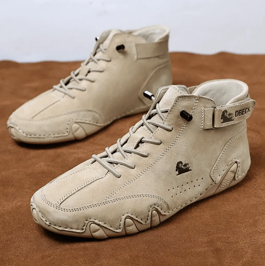 Smart Hiking Shoes Casual Mens Shoes,Comfort Dbeck Waterproof Lightweight Men Outdoor Leather Boots for Hiking, Camping & Driving