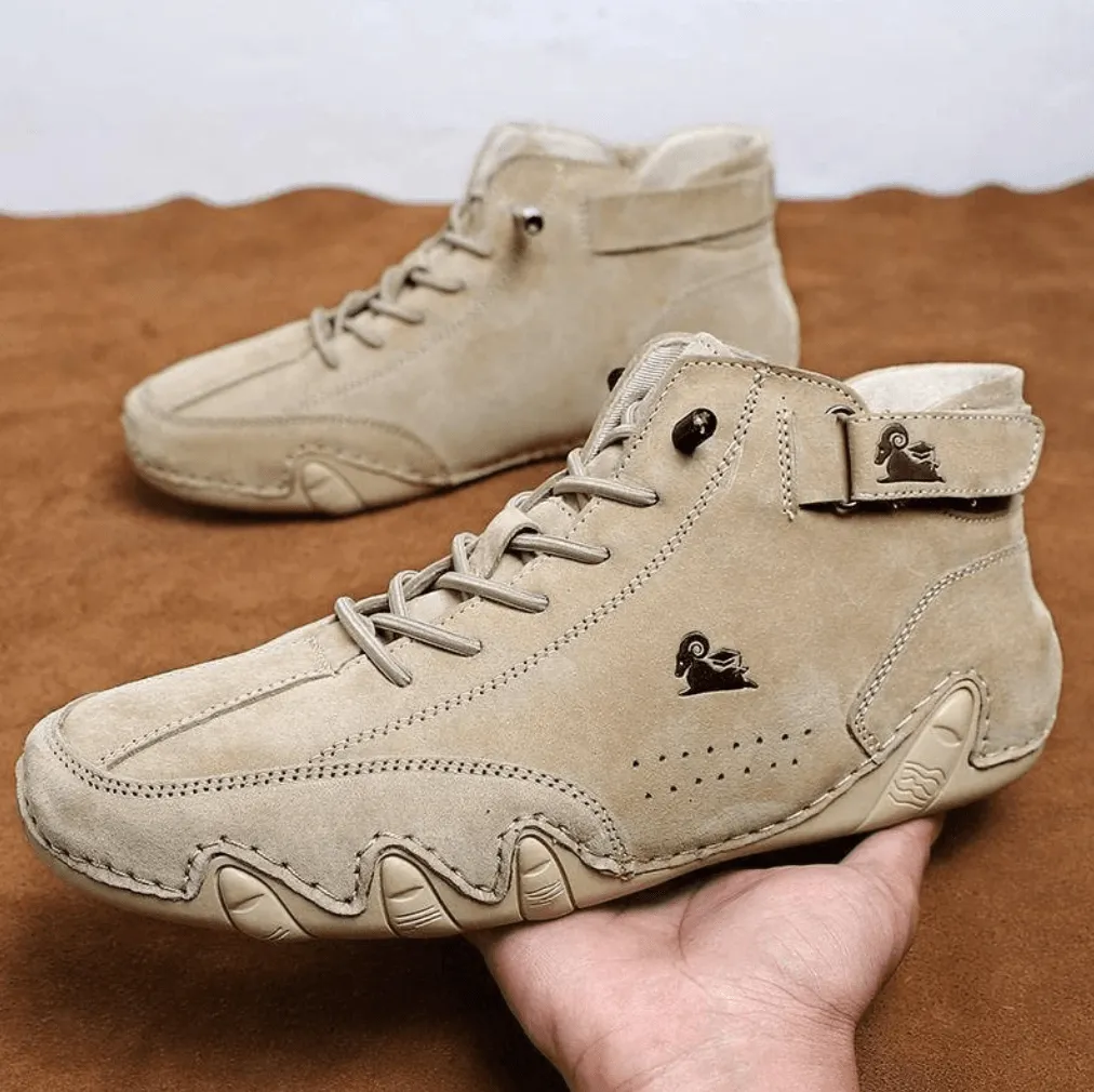 Marshall Hiking Shoes Casual Mens Shoes,Comfort Dbeck Waterproof Lightweight Men Outdoor Leather Boots for Hiking, Camping & Driving