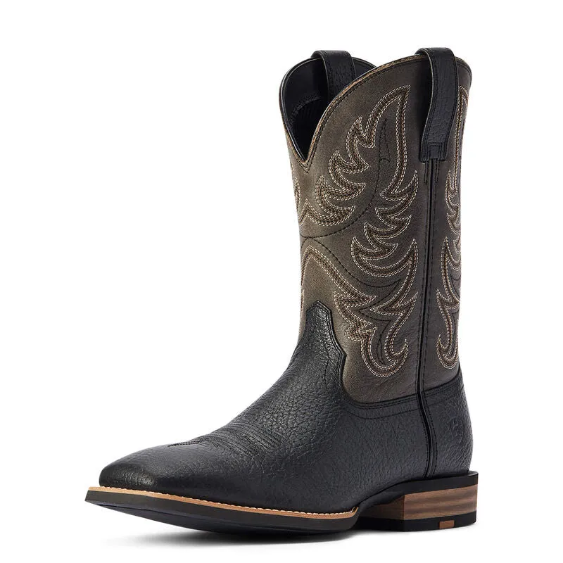 Square Toe Cowboy Boots Ariat Everlite Countdown Black Western Boot