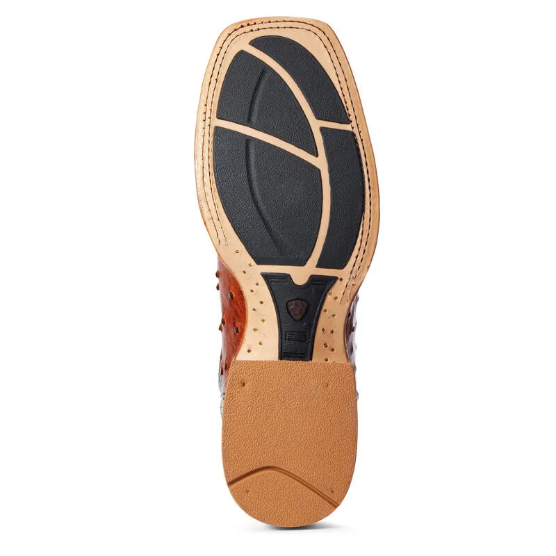 Best Police Boots Ariat Gallup Brandy Full Quill Ostrich Boot