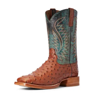 Cowboy Boots Houston Tx Ariat Gallup Brandy Full Quill Ostrich Boot