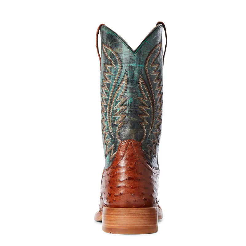 Rothy Boots Ariat Gallup Brandy Full Quill Ostrich Boot
