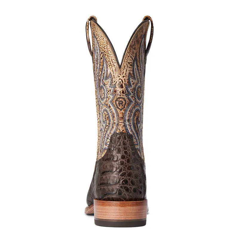 Ariat Relentless Denton Chocolate Caiman Belly Boot Journee Boots