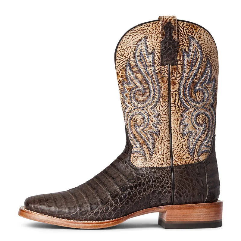 Ariat Relentless Denton Chocolate Caiman Belly Boot Casual Boots