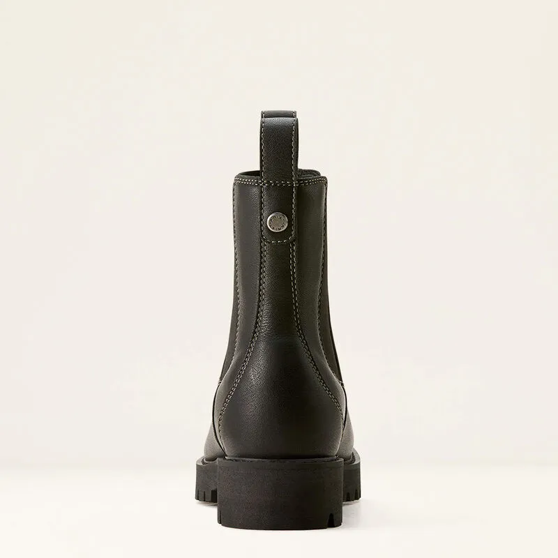 Best Walking Shoes Waterproof Ariat Women's Wexford Lug Mid Waterproof Chelsea Boot in Black