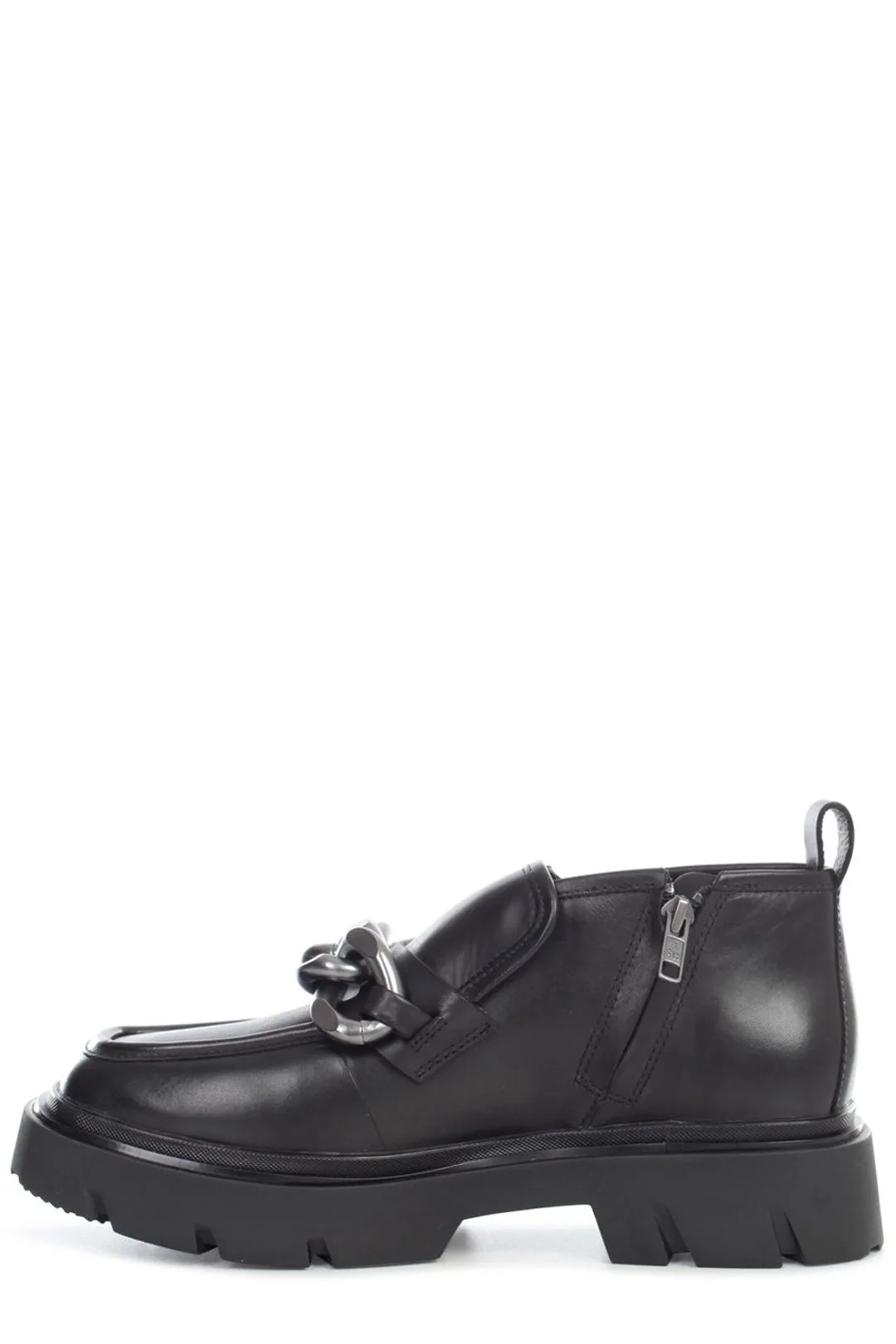 Parisian Flat Shoes Ash Universe Chain Detail Loafers