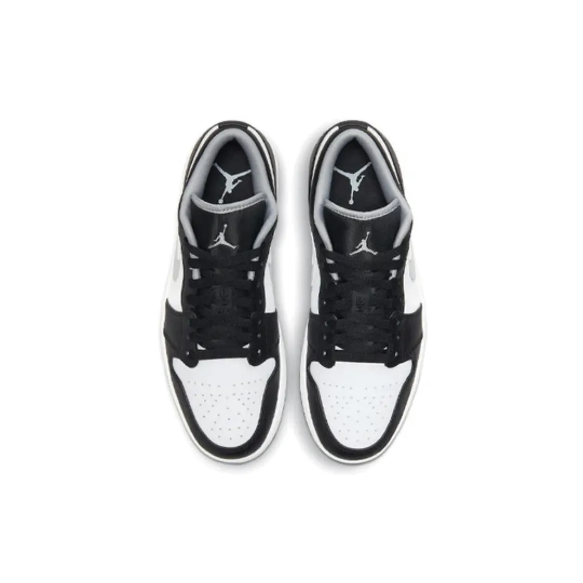 Jordan 1 Low Black White Grey Asics Shoes Qatar