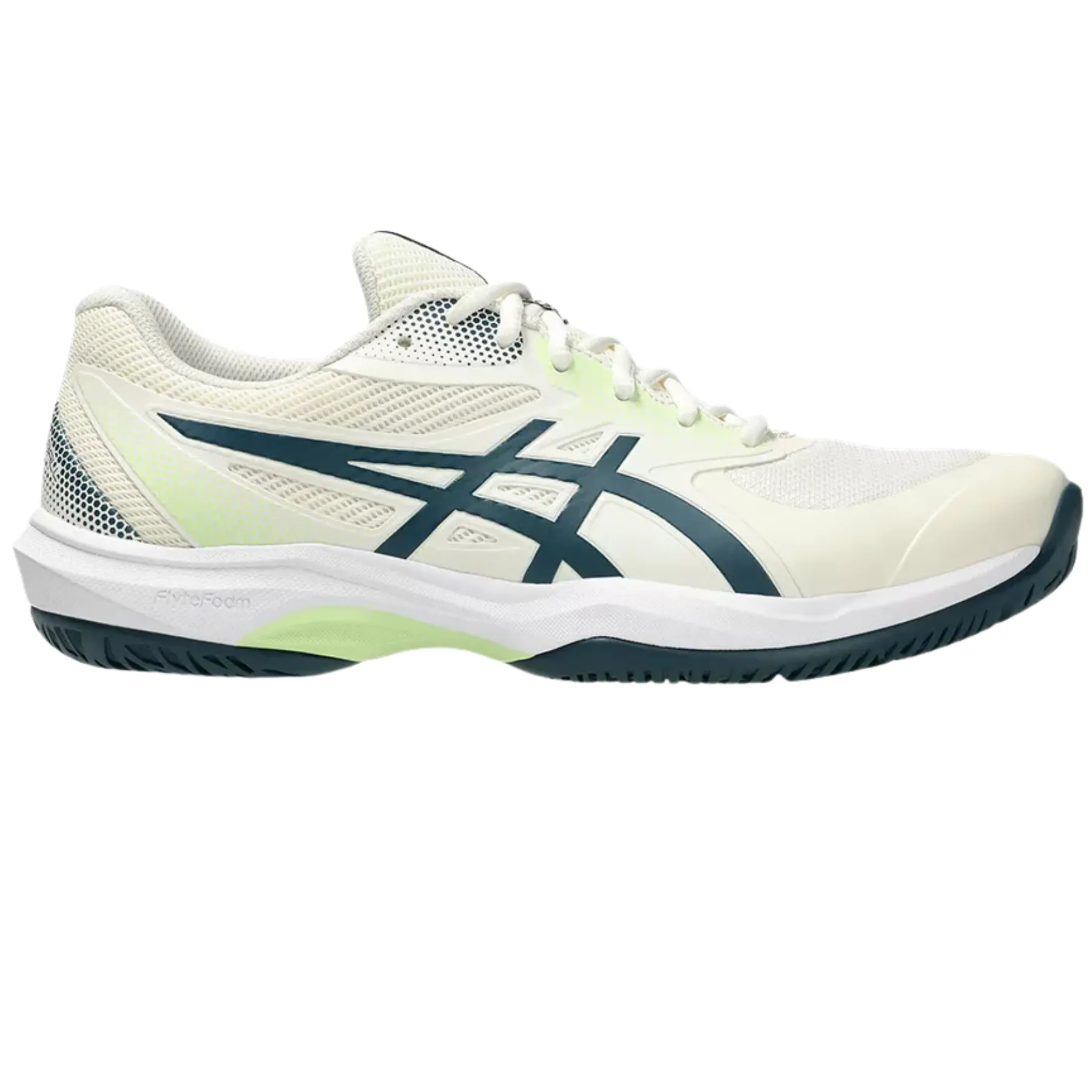 Asics Gel Resolution 8 Tennis Shoes Asics Game FF Mens Pickleball Shoes - Cream/Tranquil Teal