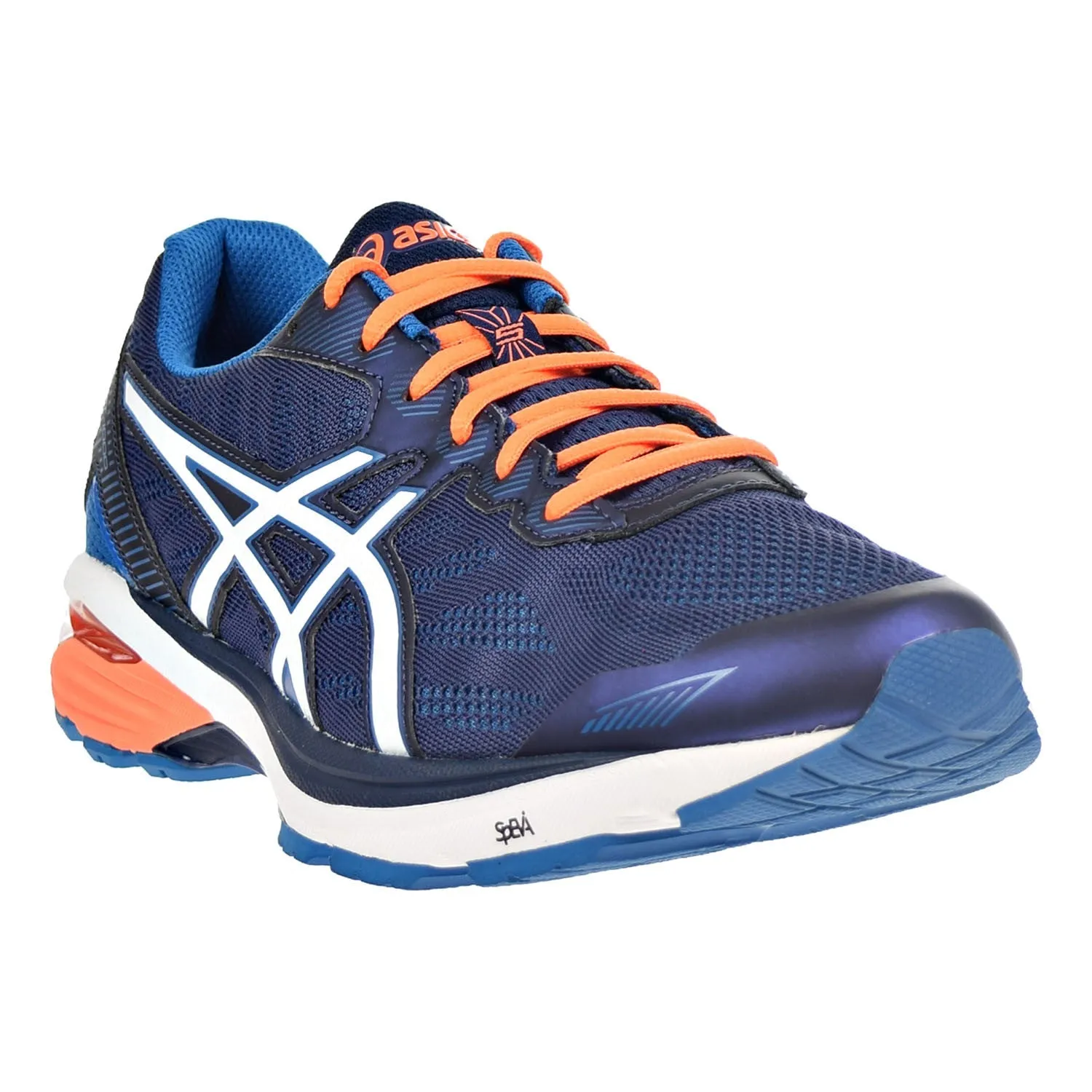 Asics Gel Badminton Shoes Asics GT-1000 5 Men's Shoes Indigo Blue/Snow/Hot Orange