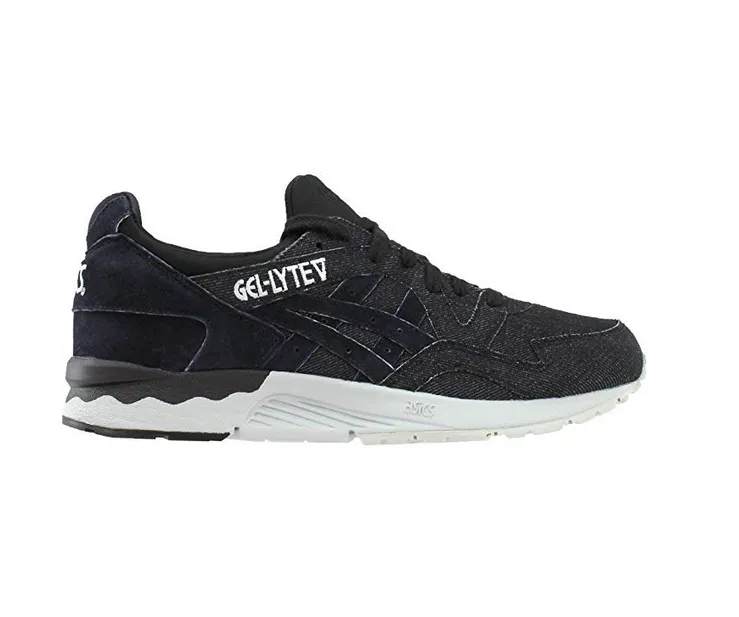 ASICS Mens Gel-Lyte V Casual Sneakers, Mid Grey / Black Buy Asics Running Shoes