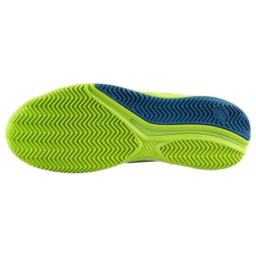 Asics Running Shoes Black Asics Women's Gel-Resolution 9 - Clay - Hazard Green/Reborn Blue