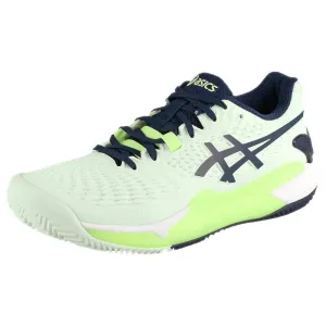 Asics Women's Gel-Resolution 9 - Clay - Pale Mint/Blue Expanse Asics Uk Running Shoes