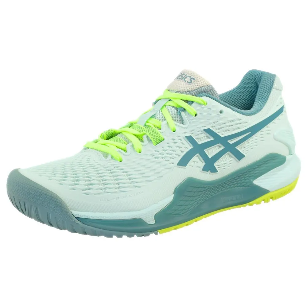 Asics Solution Swift Flytefoam Tennis Shoes Asics Women's Gel-Resolution 9 - Soothing Sea/Gris Blue