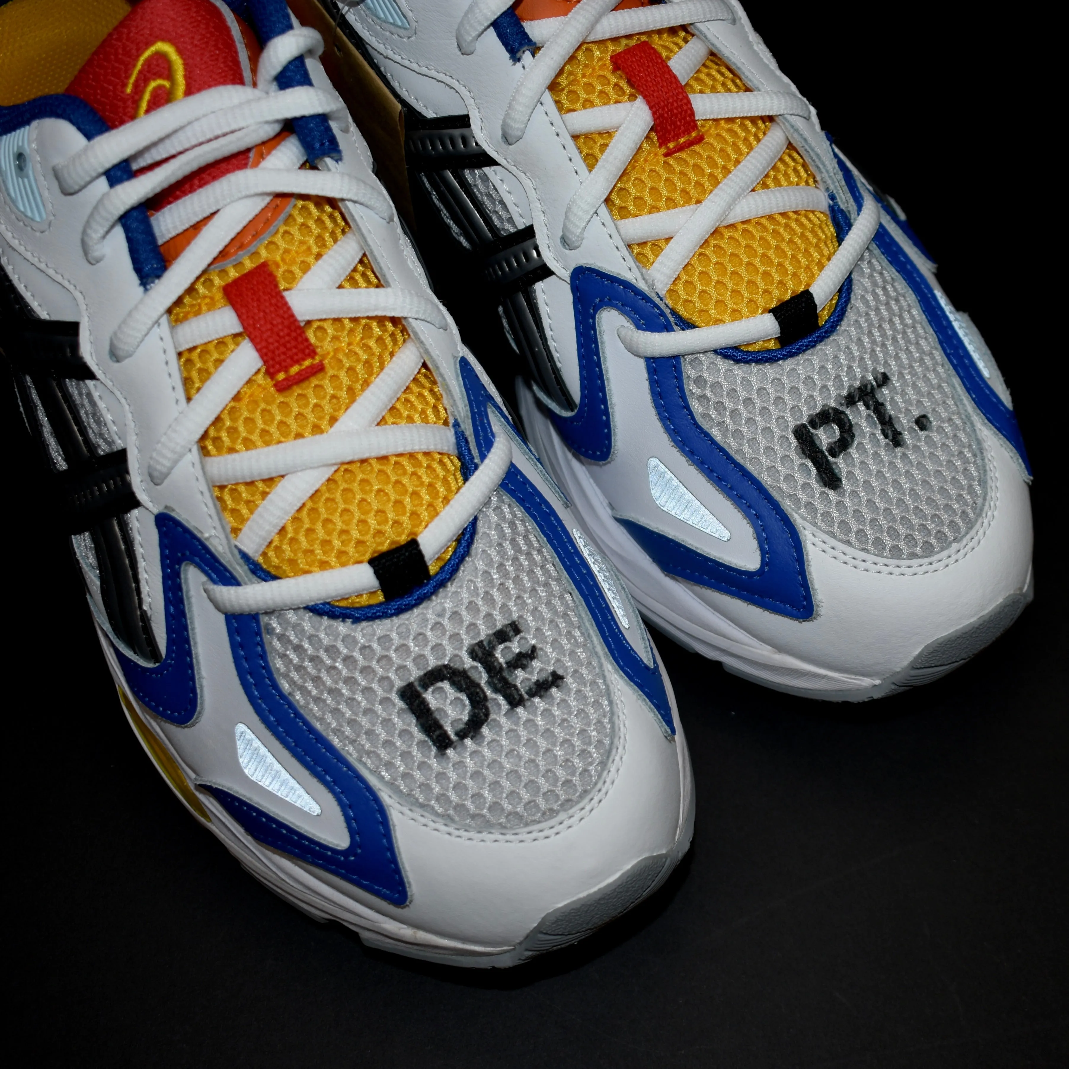 Asics x Gallery Dept. - Gel-K1011 Sneakers  (White/Multi) Asics Gel-game 9 Tennis Shoes Reviews