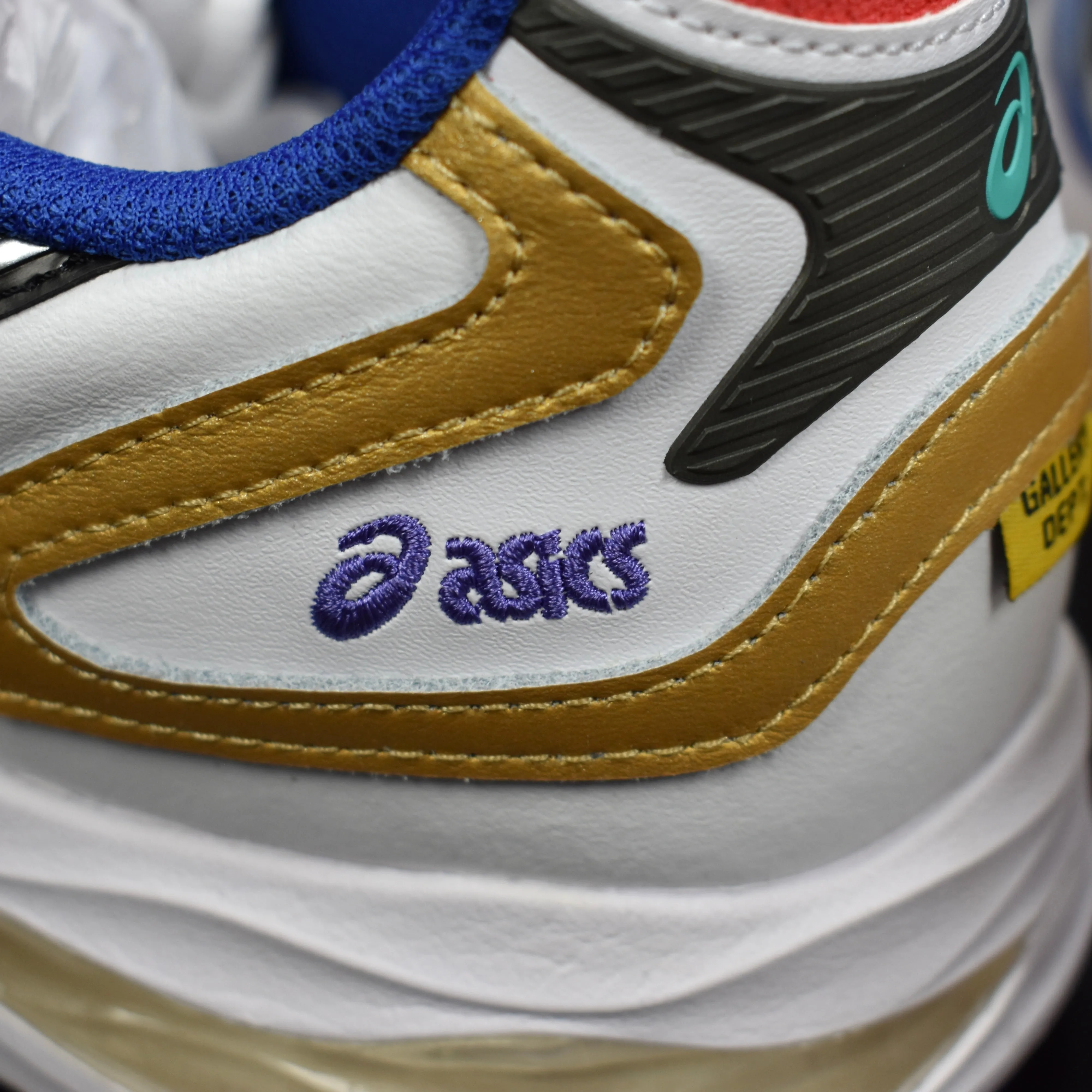 Asics x Gallery Dept. - Gel-K1011 Sneakers  (White/Multi) Asics Triathlon Shoes Noosa