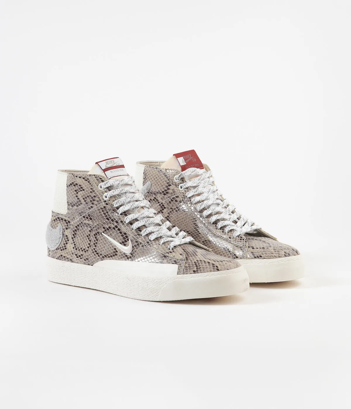 Nike SB x Soulland Blazer Mid Shoes - Light Bone / White - Pure Platinum Asics Tennis Shoes 2025