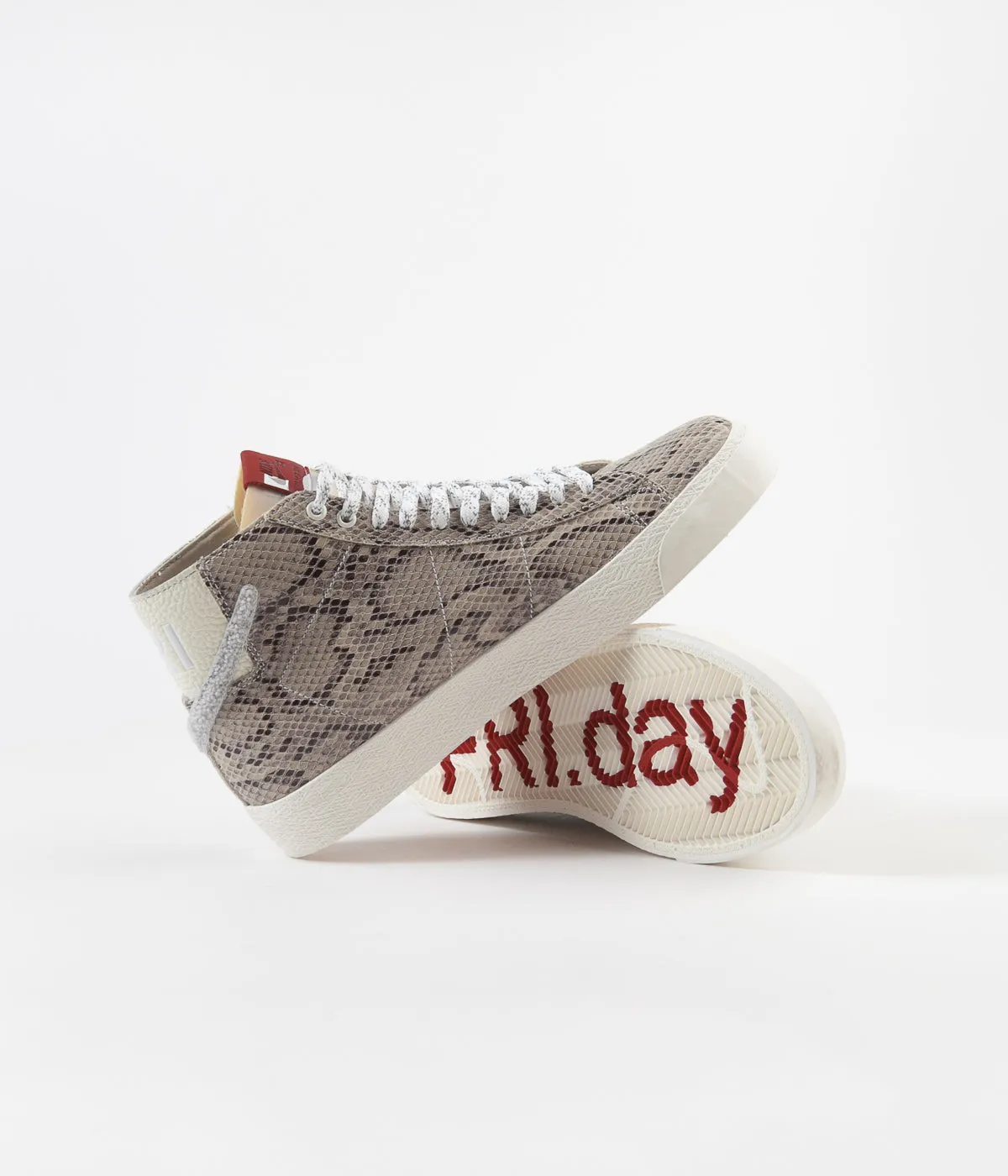 Nike SB x Soulland Blazer Mid Shoes - Light Bone / White - Pure Platinum Asics Running Shoes For High Arches