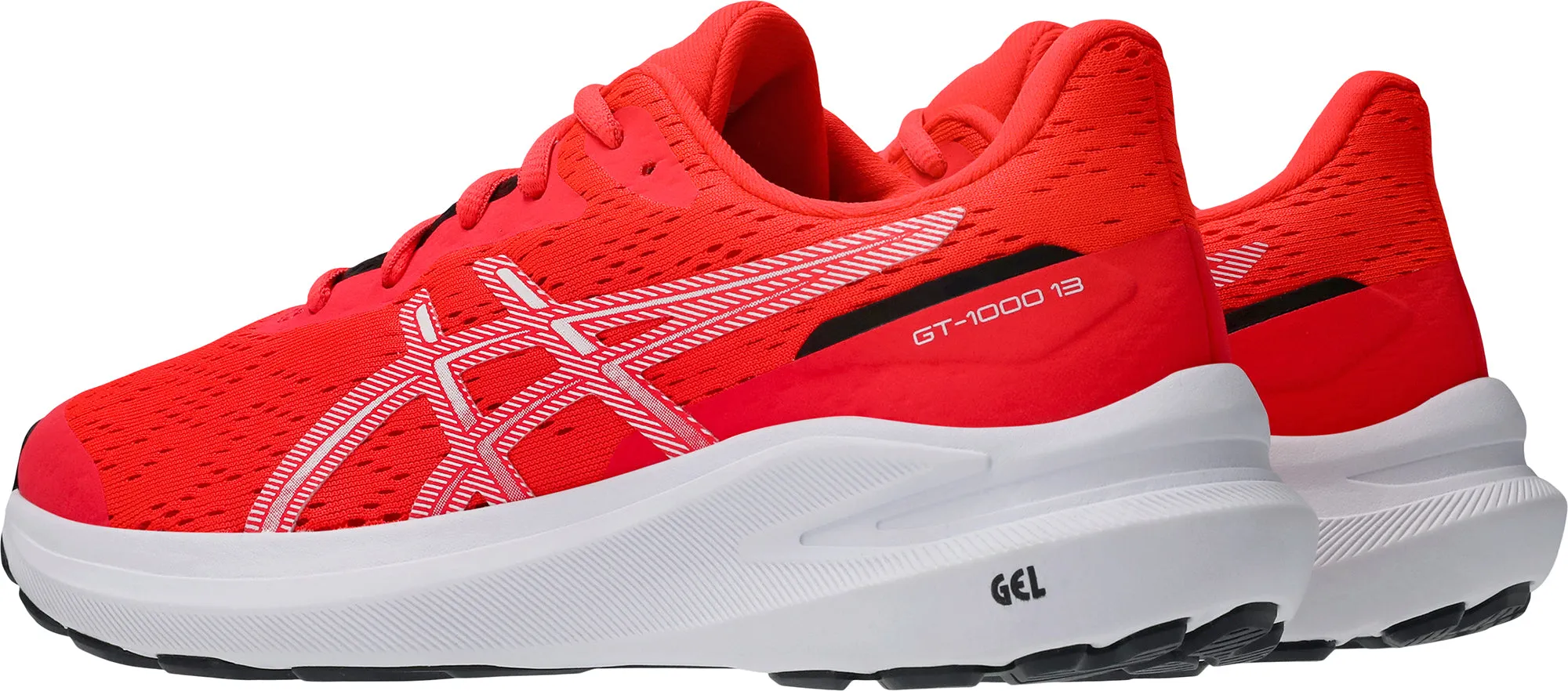 Asics GT 1000 13 GS Junior Running Shoes - Red Rate Asics Running Shoes