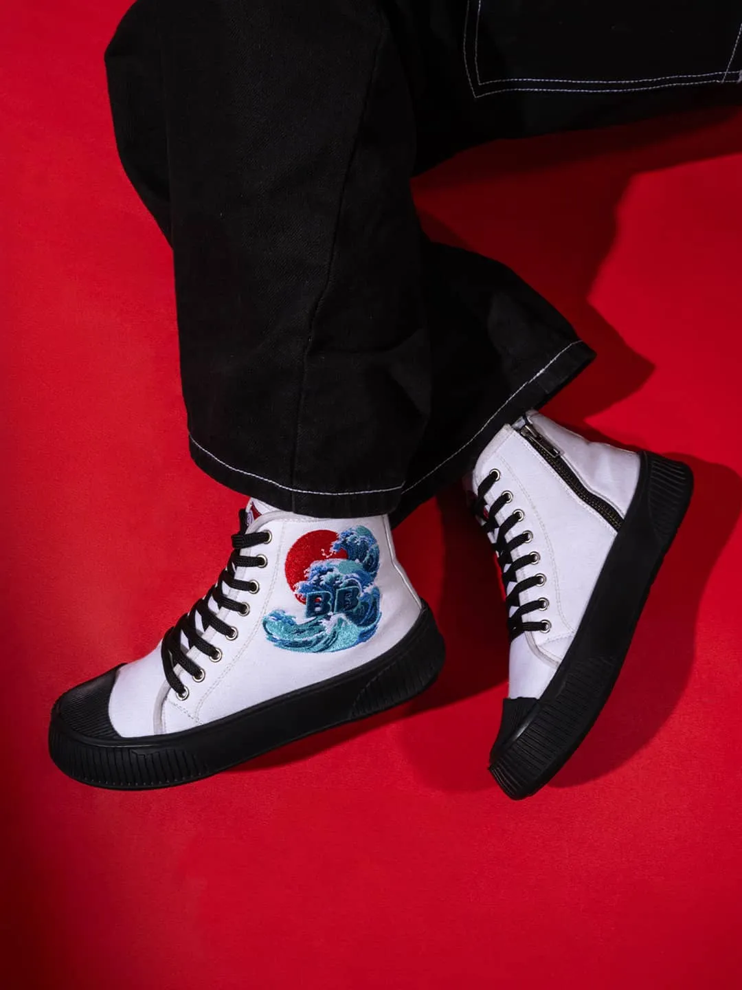 Lace On Sneakers Bacca Bucci Women's High-Top Sneakers - "Kawaii Kicks" Collection