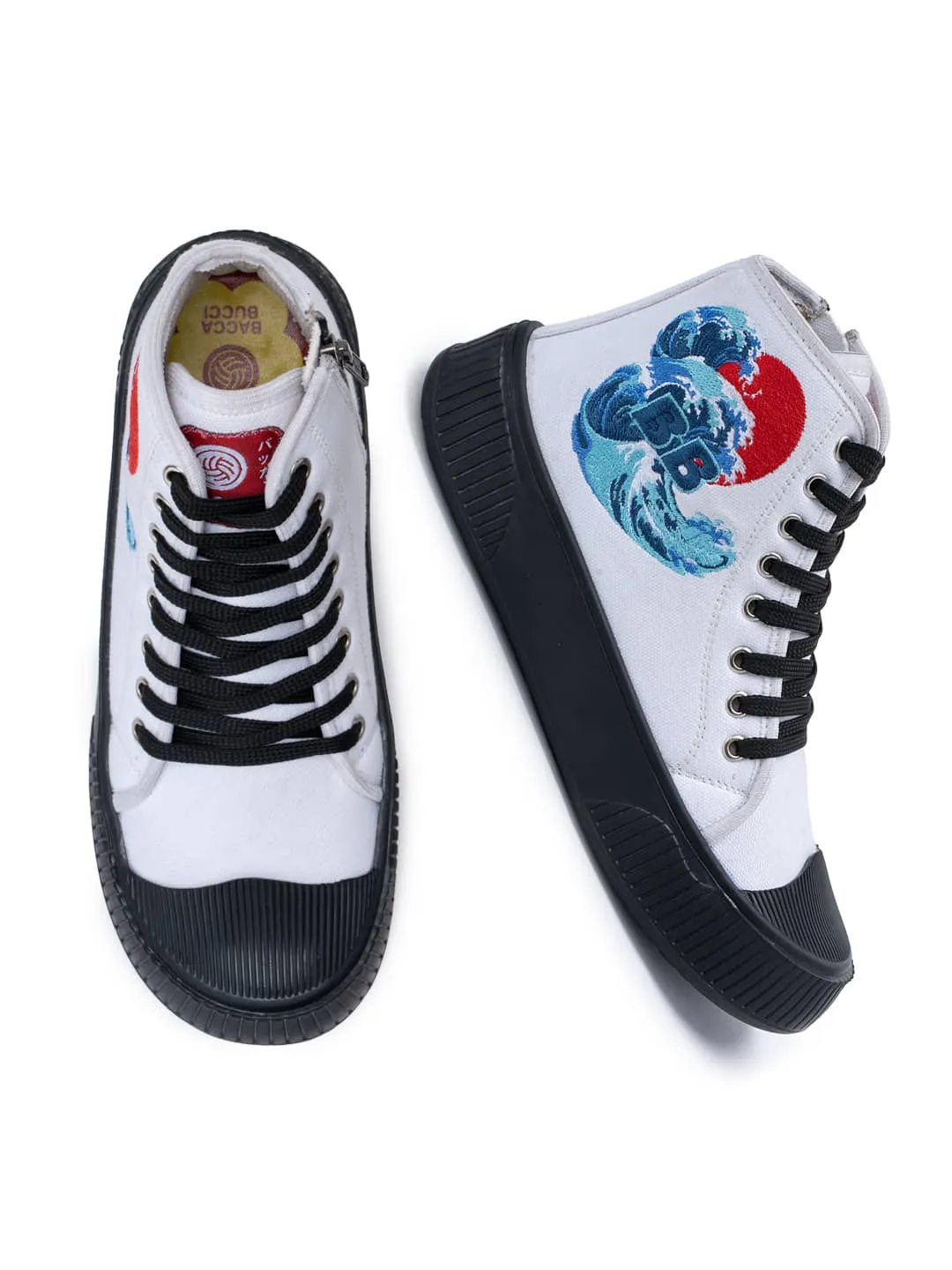 High Heel Wedge Sneakers Bacca Bucci Women's High-Top Sneakers - "Kawaii Kicks" Collection