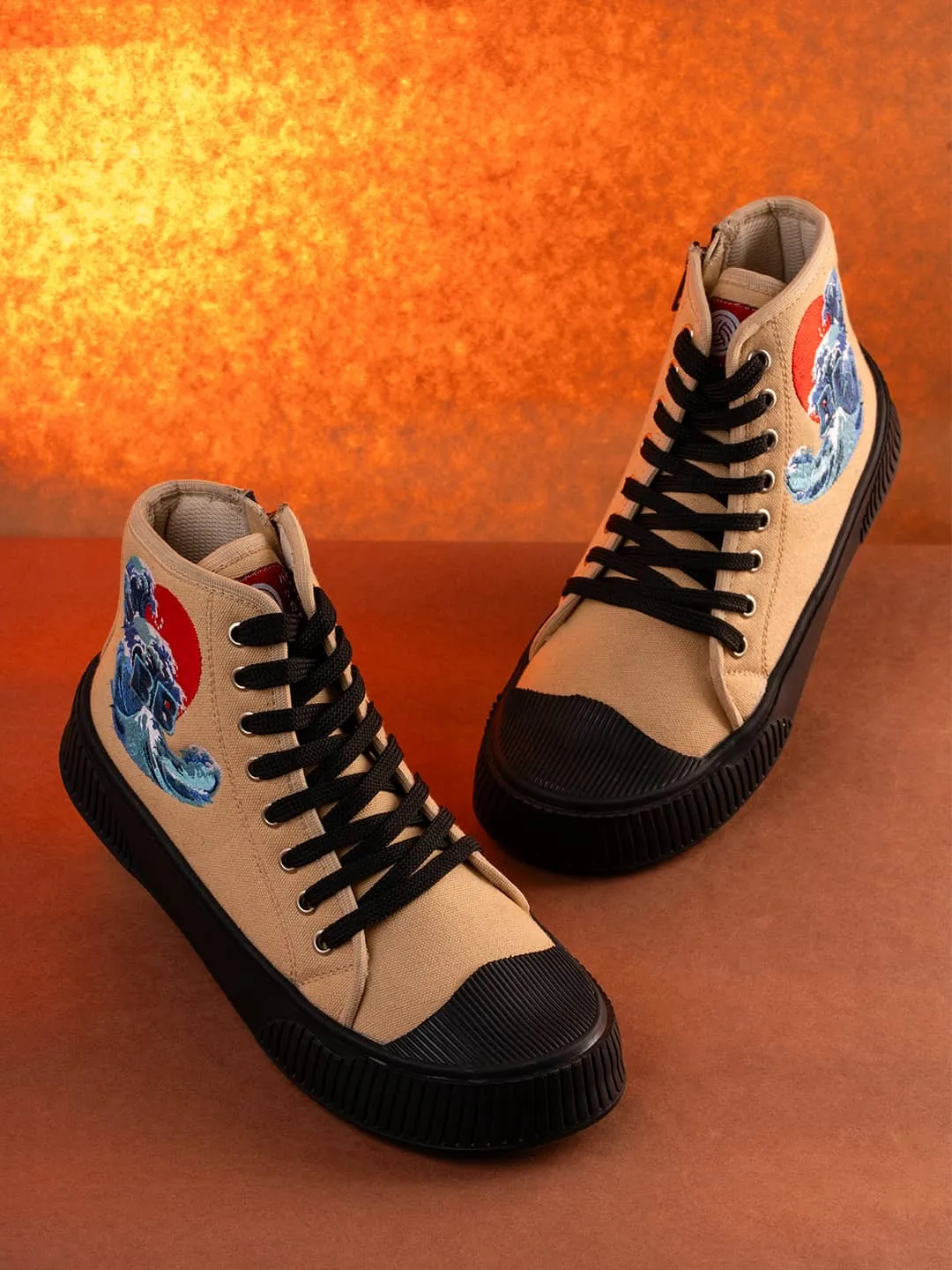 Sneakers Leather Bacca Bucci Women's High-Top Sneakers - "Kawaii Kicks" Collection