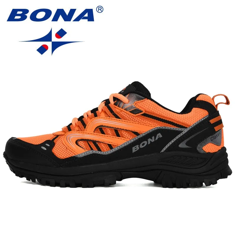 Hiking Shoes Good For Plantar Fasciitis BONA New Designers Popular Sneakers Hiking Shoes Men Outdoor Trekking Shoes Man Tourism Camping Sports Hunting Shoes Trendy