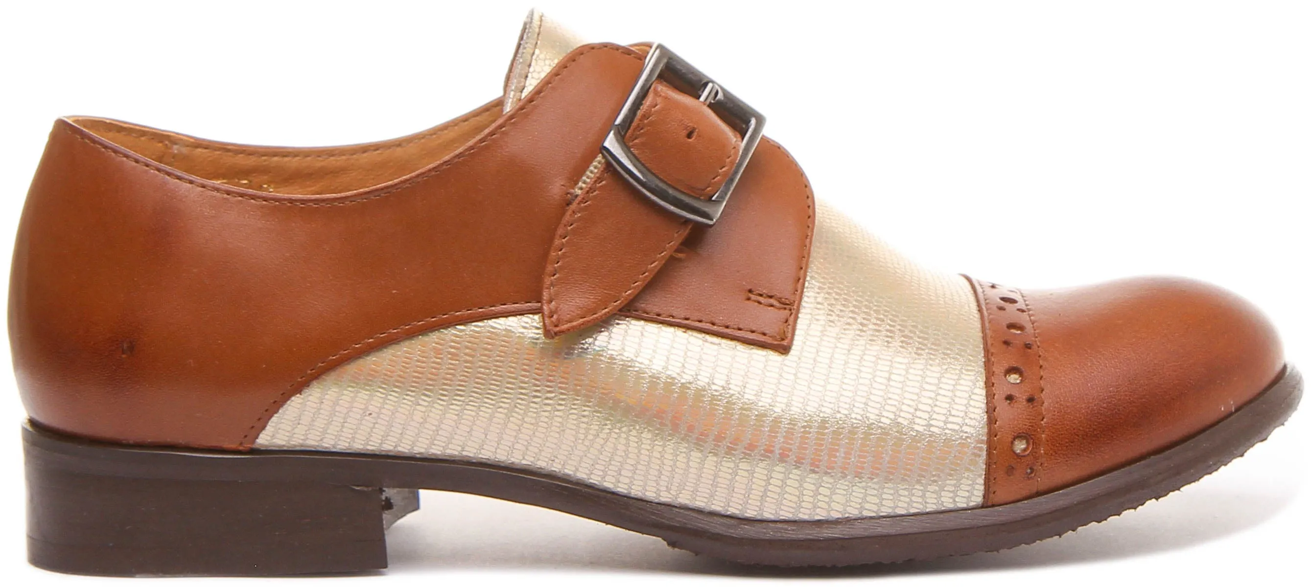 Anna Monk Shoes In Brown Gold Shoes Flats Casual