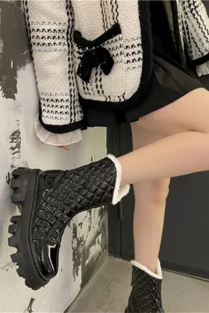 Waterproof Shoes For Summer Black Gothic Rave Ankle Latex Boots