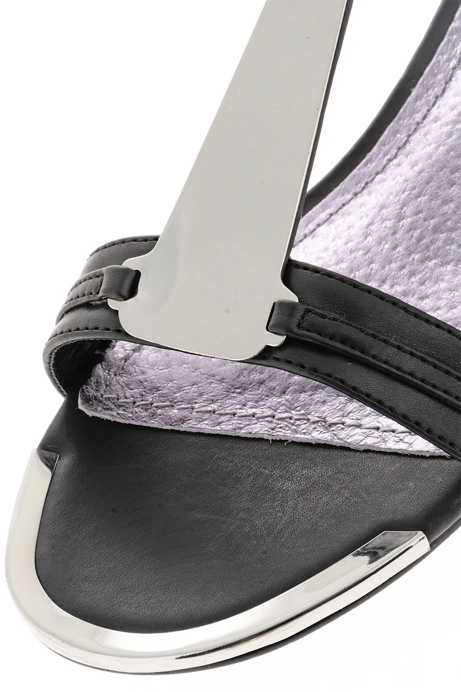 Best Running Shoes For Flat Feet Under $100 BLINK INNA Black Metal Sandals