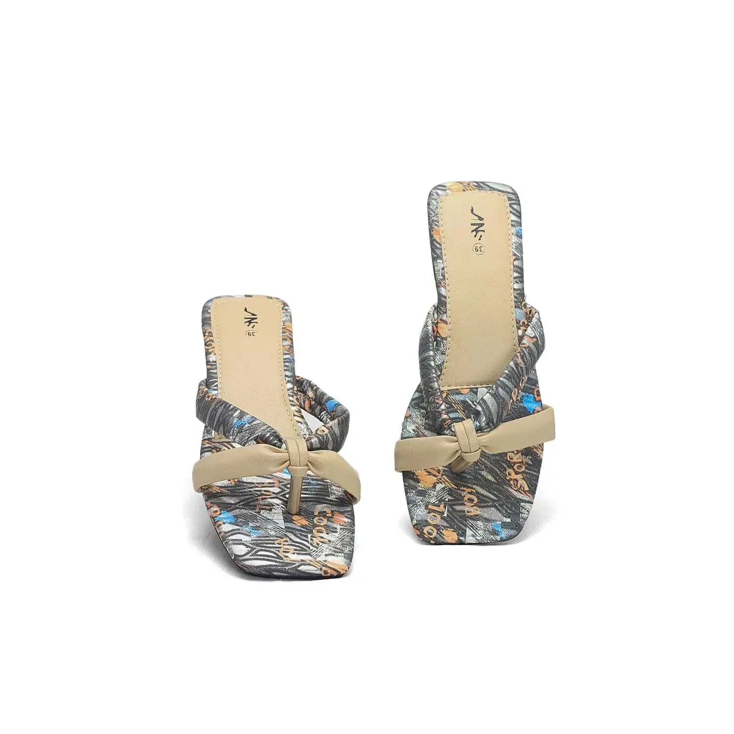 Knotted Strap Flat Sandals - Stylish Minimalist Flats with Square Toe Transparent Flat Shoes