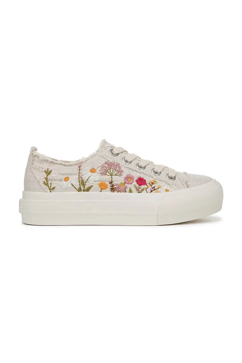Blowfish Malibu Sadie-Sun Floral Sneakers for Women in Cream | J2107F2-101 Gator Sneakers