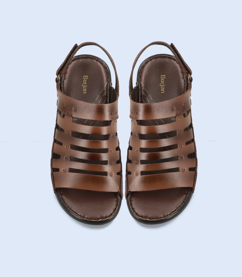 BM5532-COFFEE-Men Sandal Sandals Bow