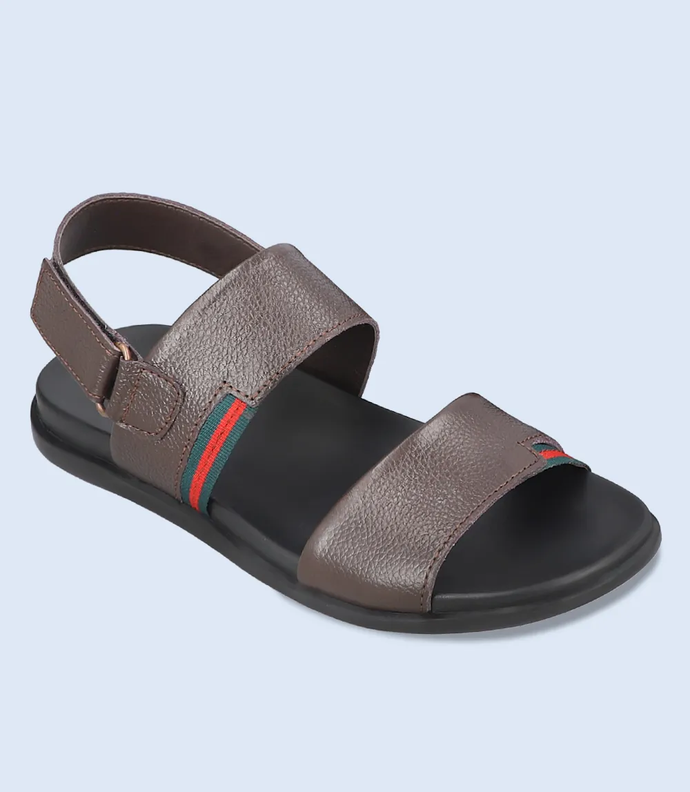 BM5583-BROWN-Men Casual Sandal Sam Elderman Sandals