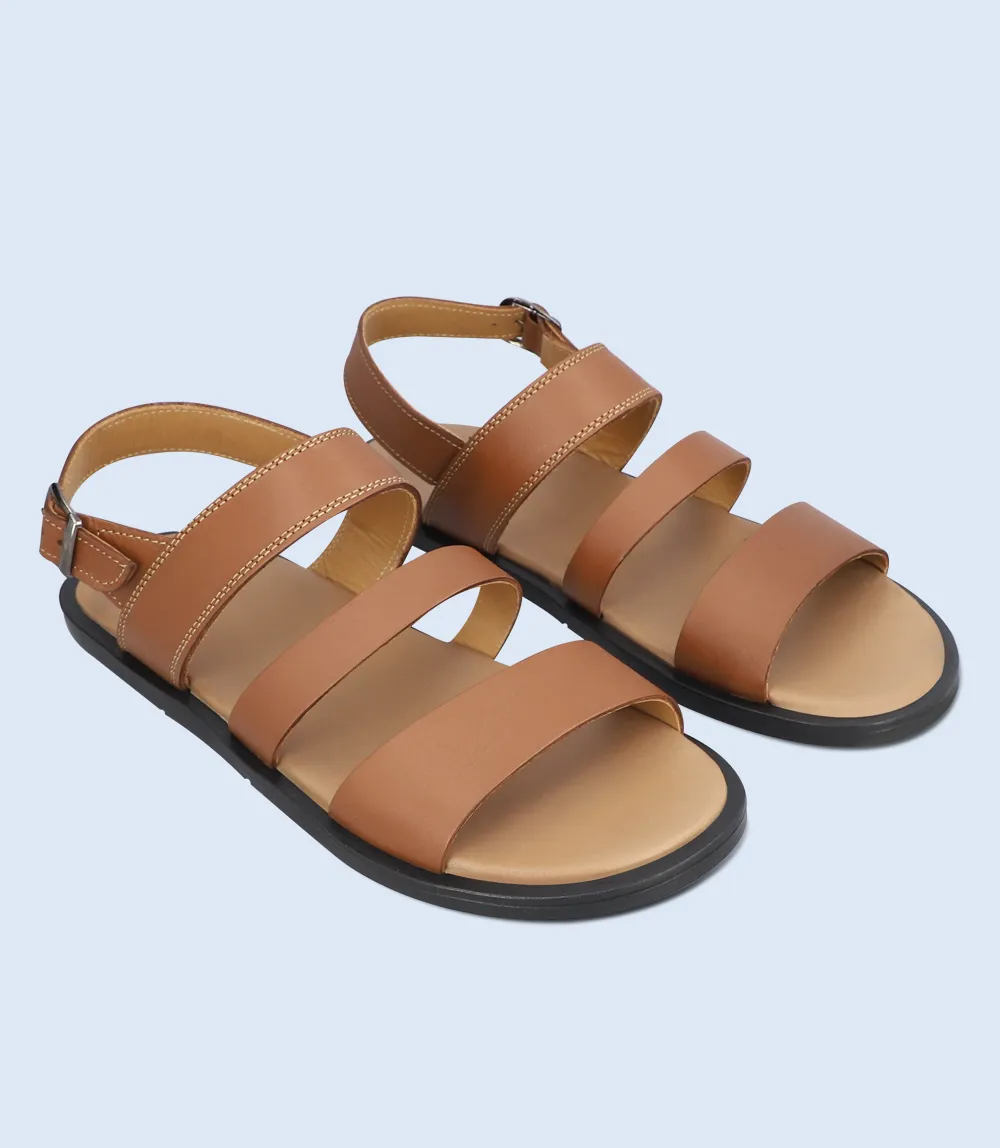 BM5586-TAN-Men Sandal Sandals Beach Resort