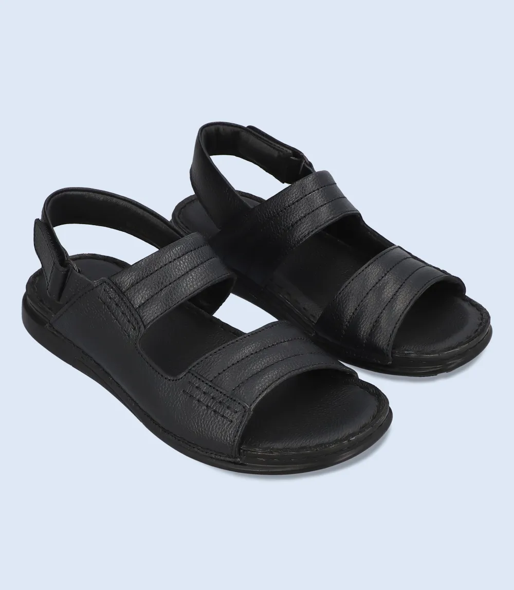 Sandals Hotel Cancun BM5602-BLACK-Men Sandal
