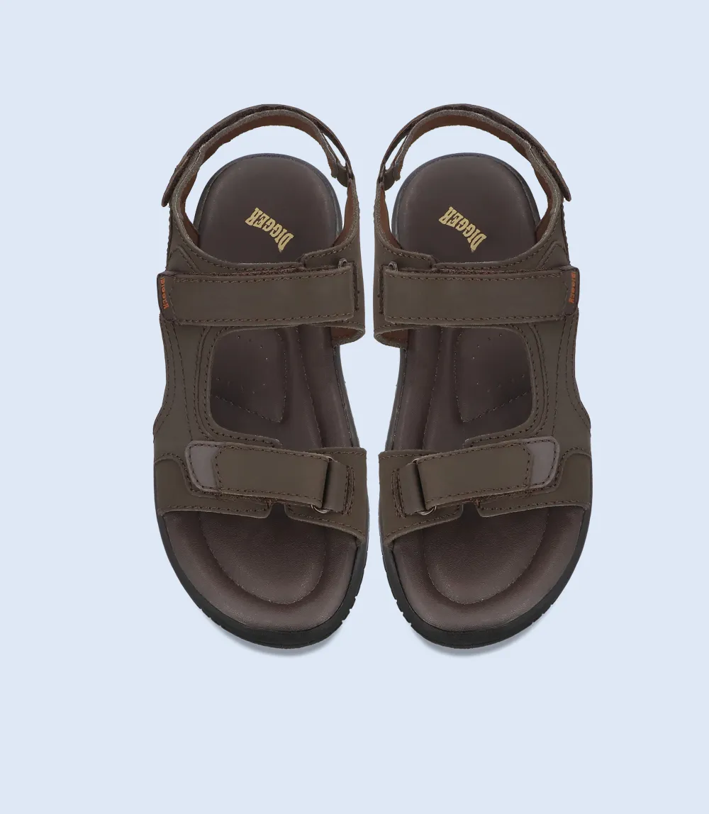 Summer Wedge Sandals BM6189-ESPRESSO-Men Sandal