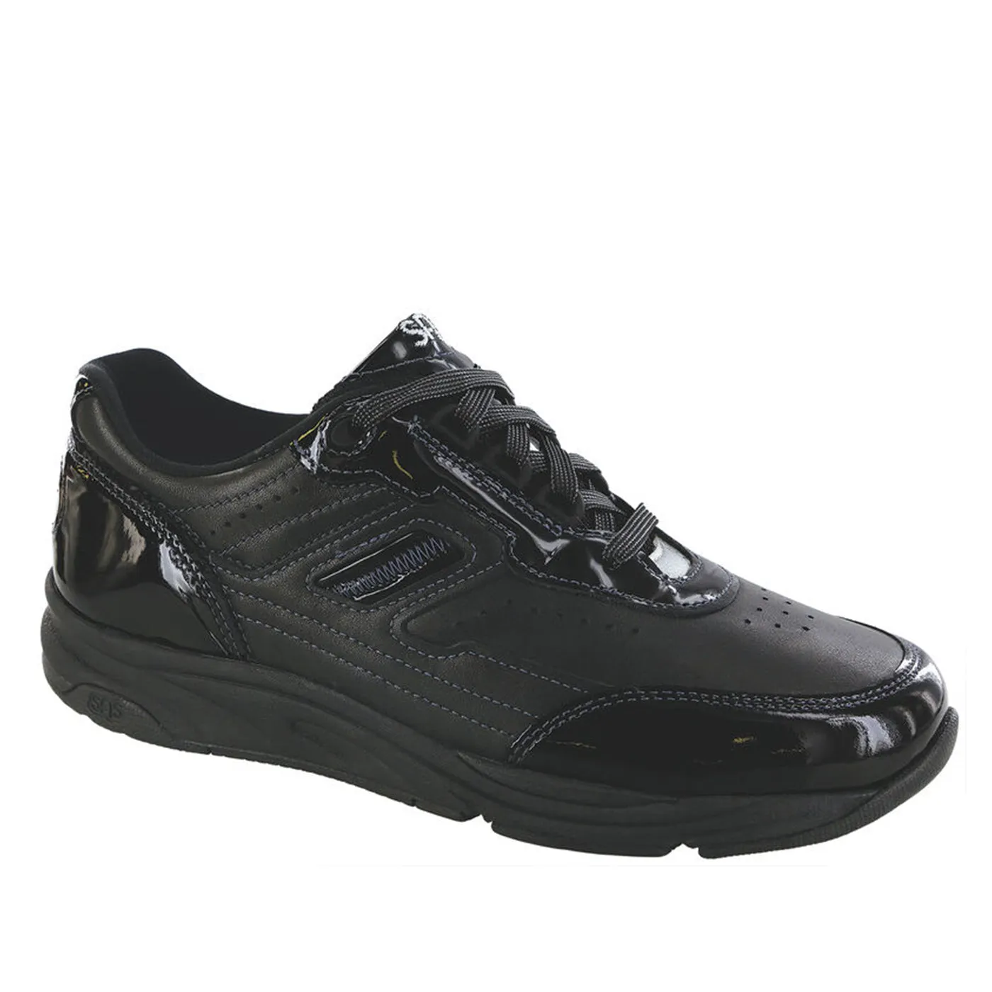 Women's Tour Lace Up Sneaker Black Patent Charged Maven Trail Shoes