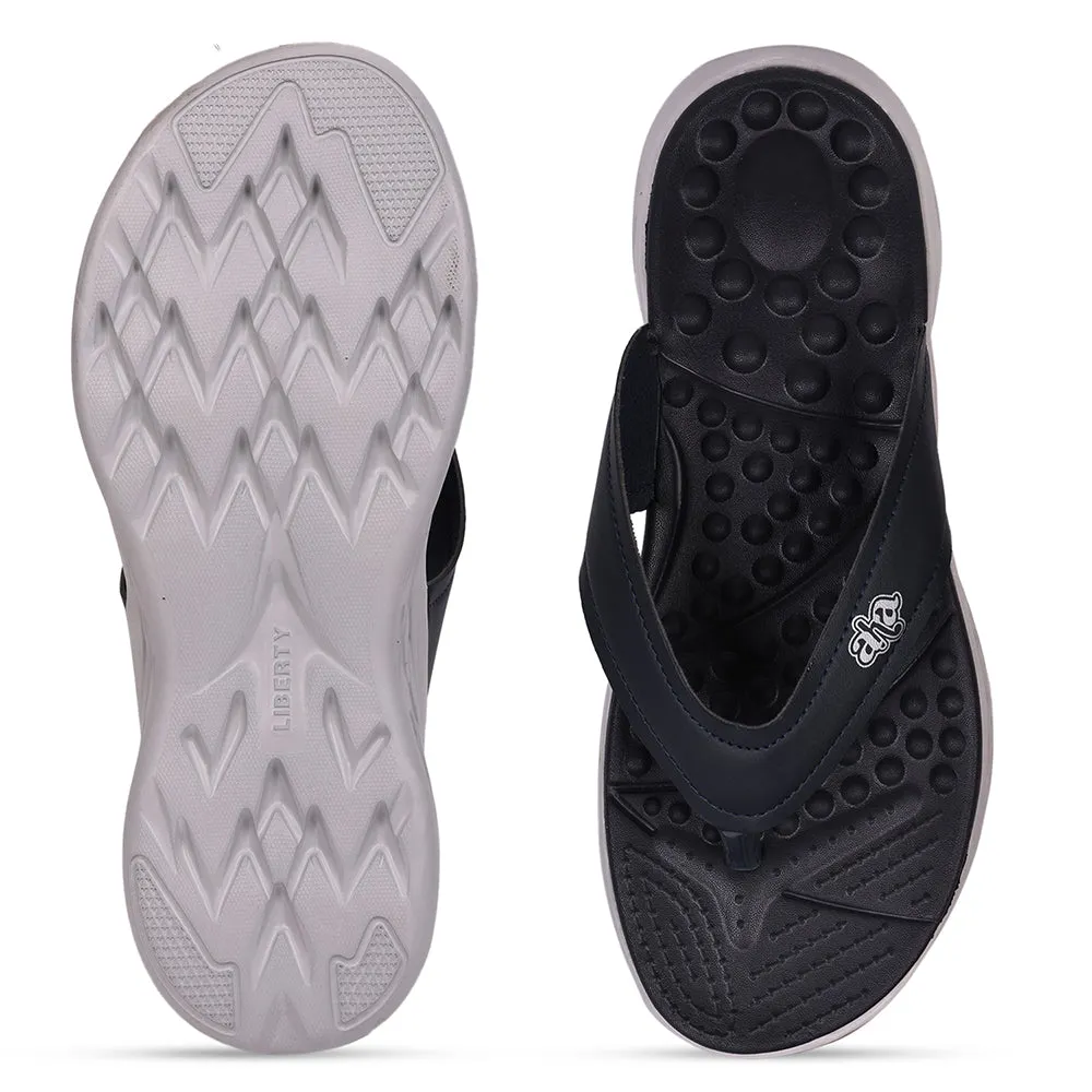 A-HA Casual Blue Flip-Flop For Men IMPACT-21 By Liberty Sandals Select