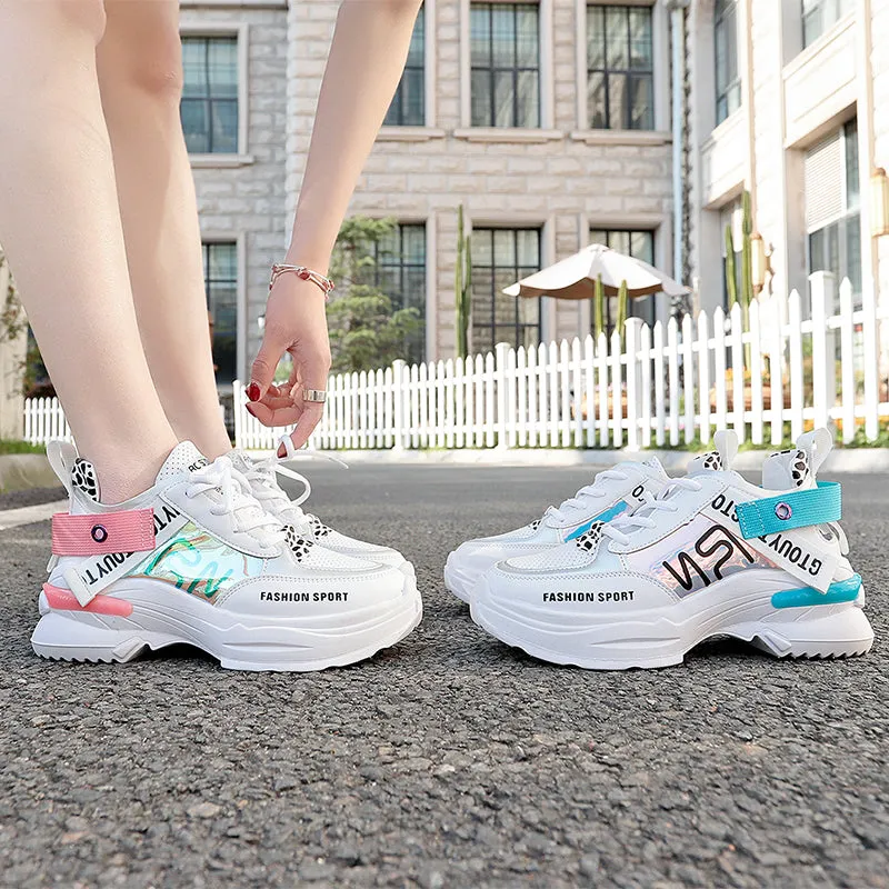 Breathable Woman Trend Shoes Wide Feet Sneakers