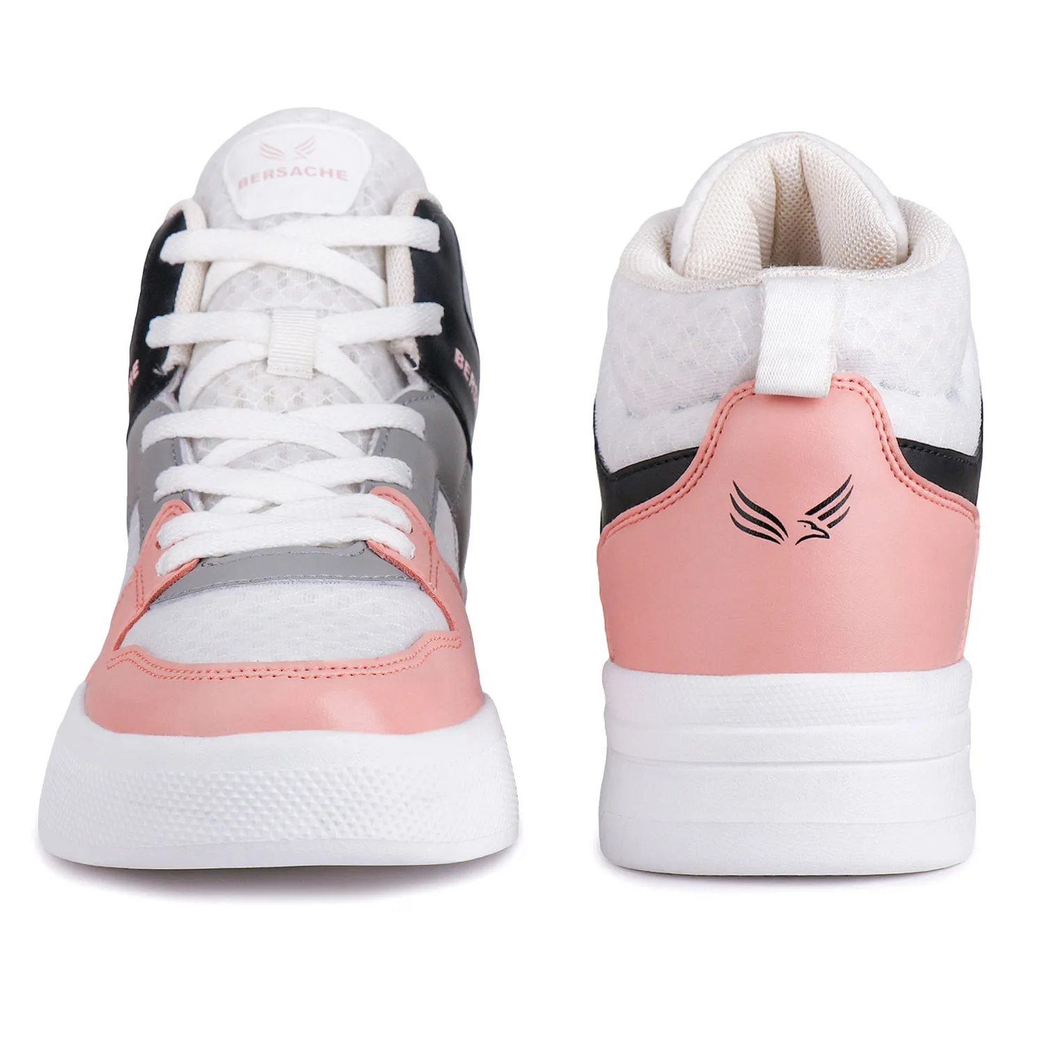 Bersache Sneaker, Loafers ,Casual With Extra Comfort Sneakers For Women/Girls (9157-Pink) Casual Leather Shoe