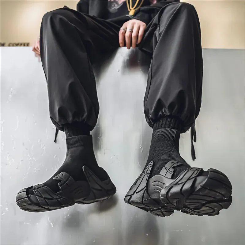 Roger Vivier Shoes Flat Outdoor Winter Men Casual Boots Designer Soft Sneakers Breathbale Mens Socks Shoes Slip-On Flat Lightweight Walking Sport Shoes