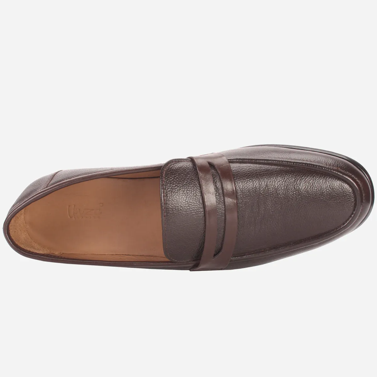 Mens "SCENT" Leather Penny Detailing Leather Shoes Flat Spike Shoes