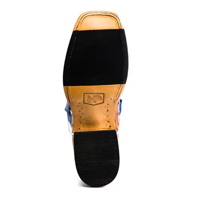 Elephant Leather Boots Horse Power Antique Saddle Full Quill Ostrich